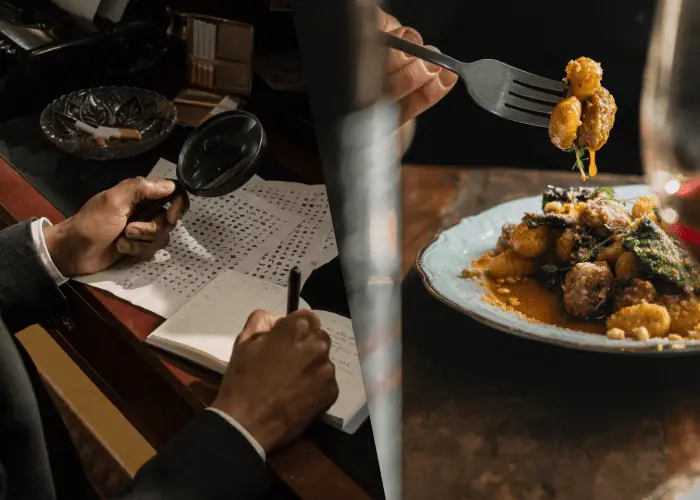Pastaa ja pakopelejä -pikkujoulupaketti